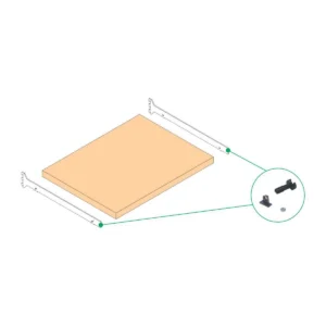 WI set za montažu police – Bočni