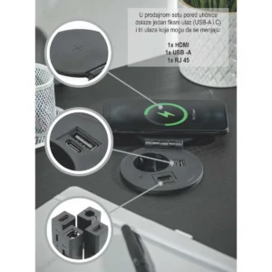 OU utič. CHARGER PLUS crna GTV