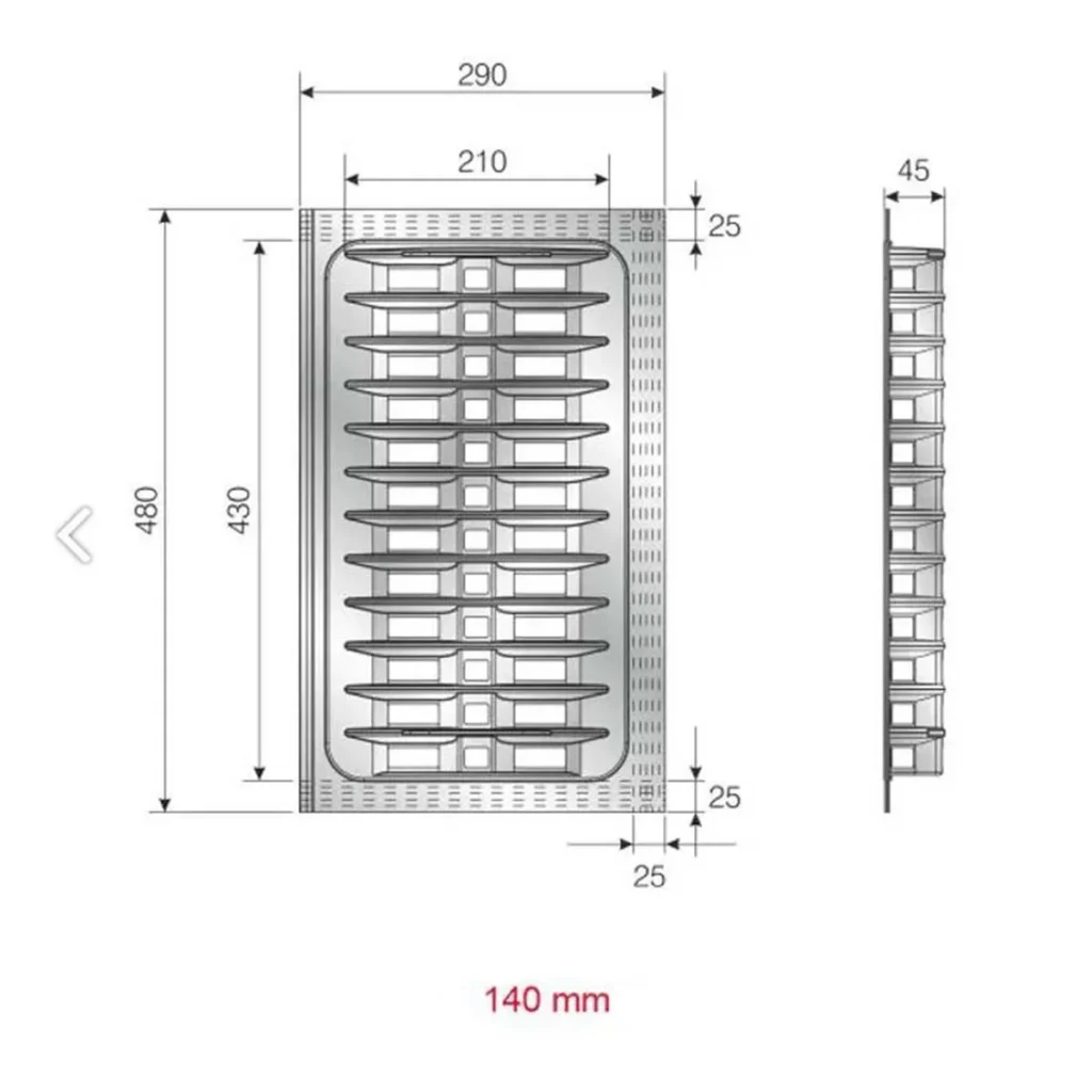 OG nosač tanjira 500/290 SIVI