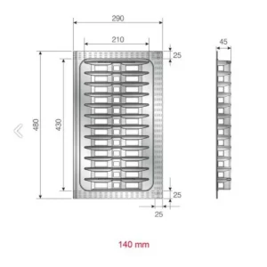 OG nosač tanjira 500/290 SIVI