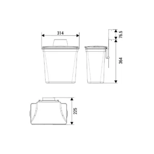 OG kanta za smeće 11L bela BL