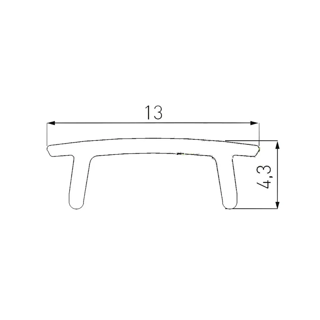 LED pokl.GLAX4 crni 3m