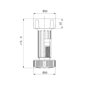 ON   Noga ABS 10cm cr.VOLPATO