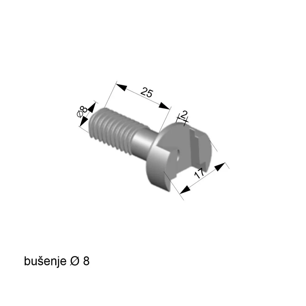 UPGS nosač police PVC/A