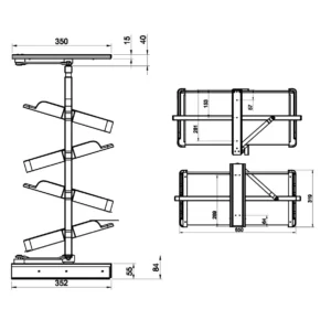 UP cipelar 71x32x135-155cm HS