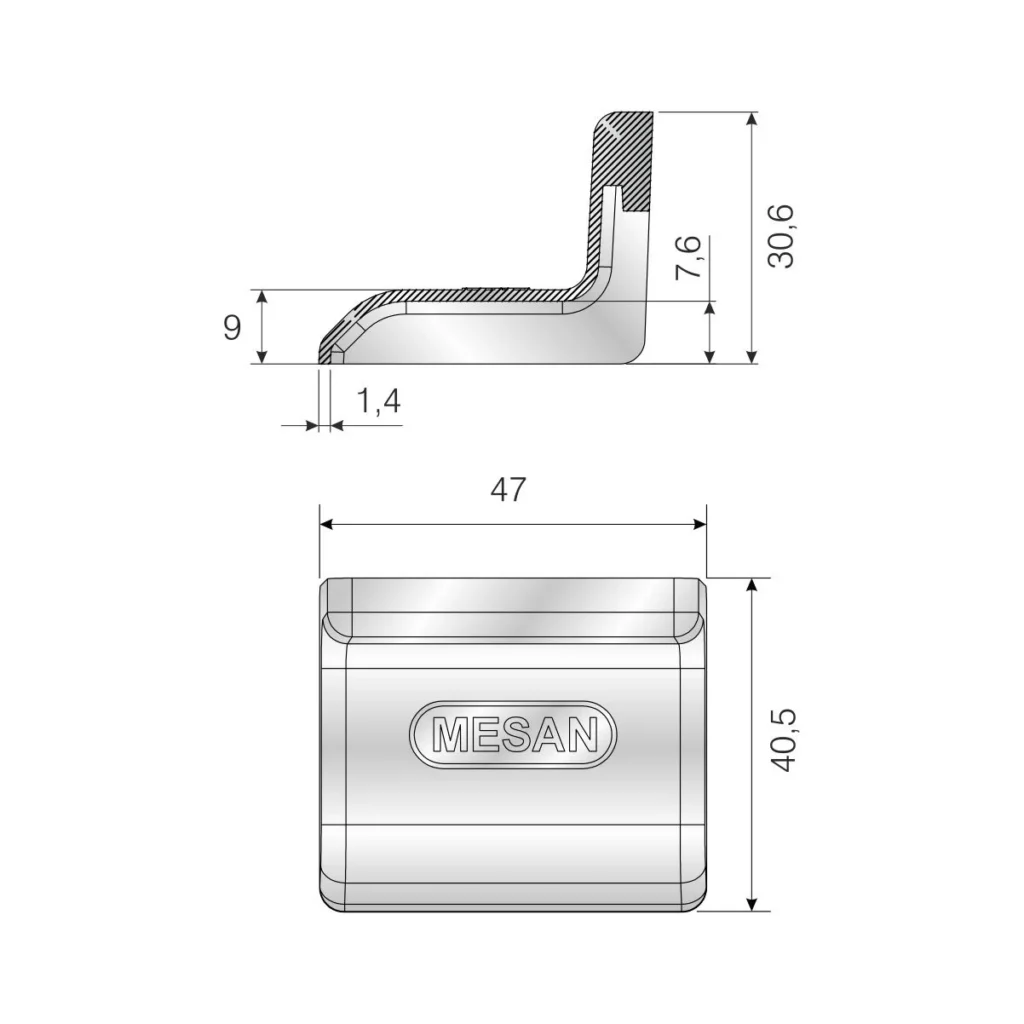 SK nosač kuhinjskog el beli MS