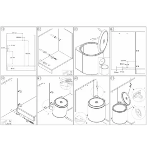 OG kanta za otpatke 10L INOX ST