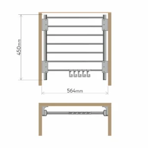 UP nosač pantalona 564mm STAND.