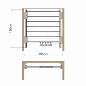 UP nosač pantalona 864mm STAND.