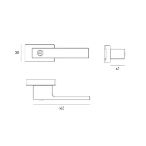 KV kvaka crna stak.FRAME brava