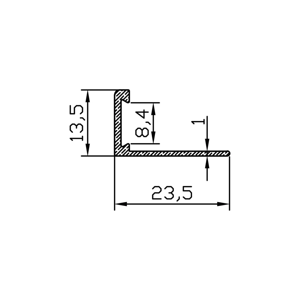 ALEKO Al ger ravni H=12mm SB