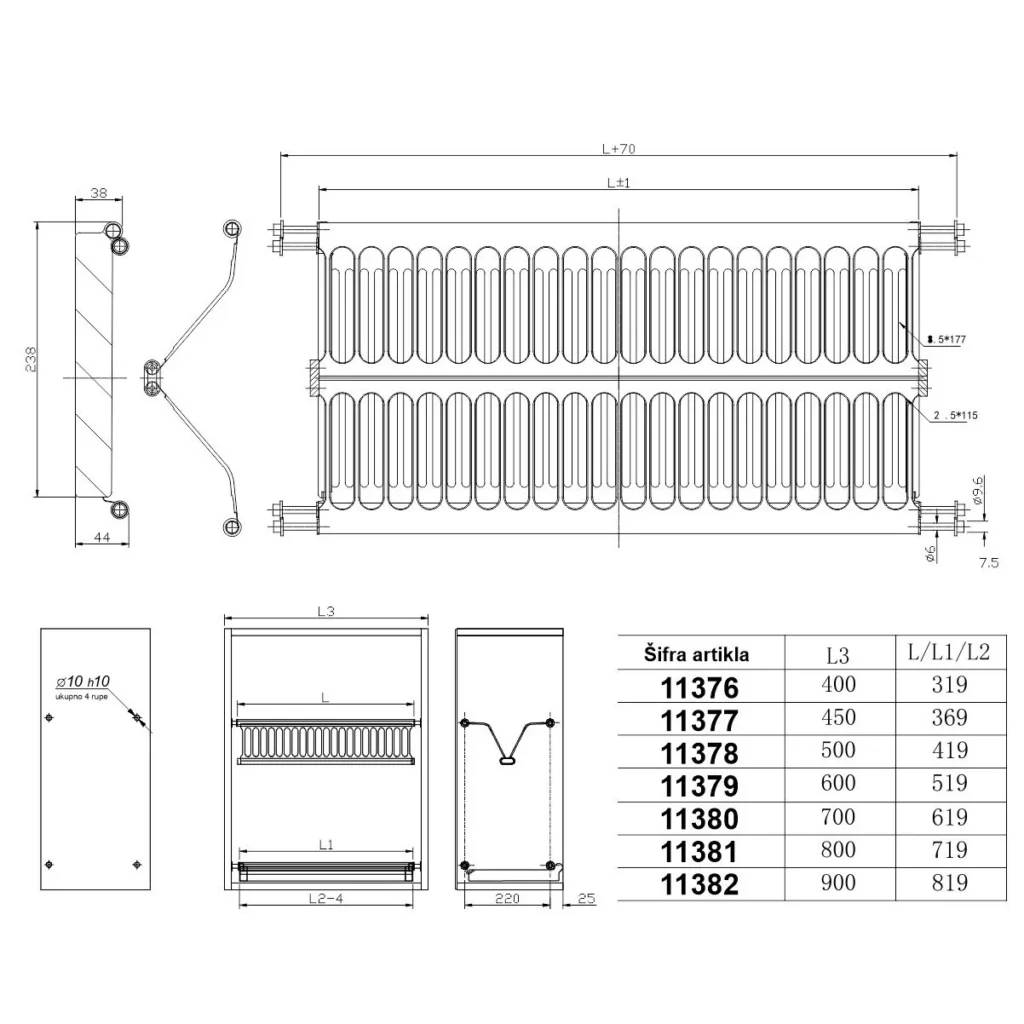 OG oceđivač 70cm HS