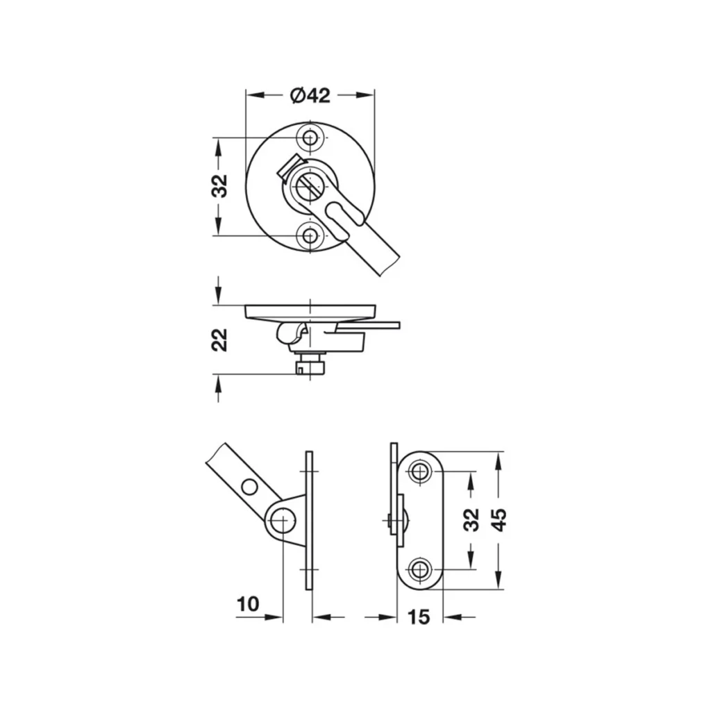 OZ držač bara 225mm HF