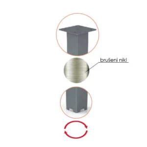 ON STO Noga 50x50x710 bruš.KAP