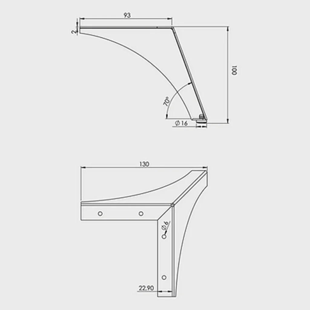 ON D Noga UVALA h=10cm CRNA