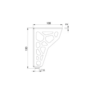 ON D Noga MREŽA h=15cm ZLATO