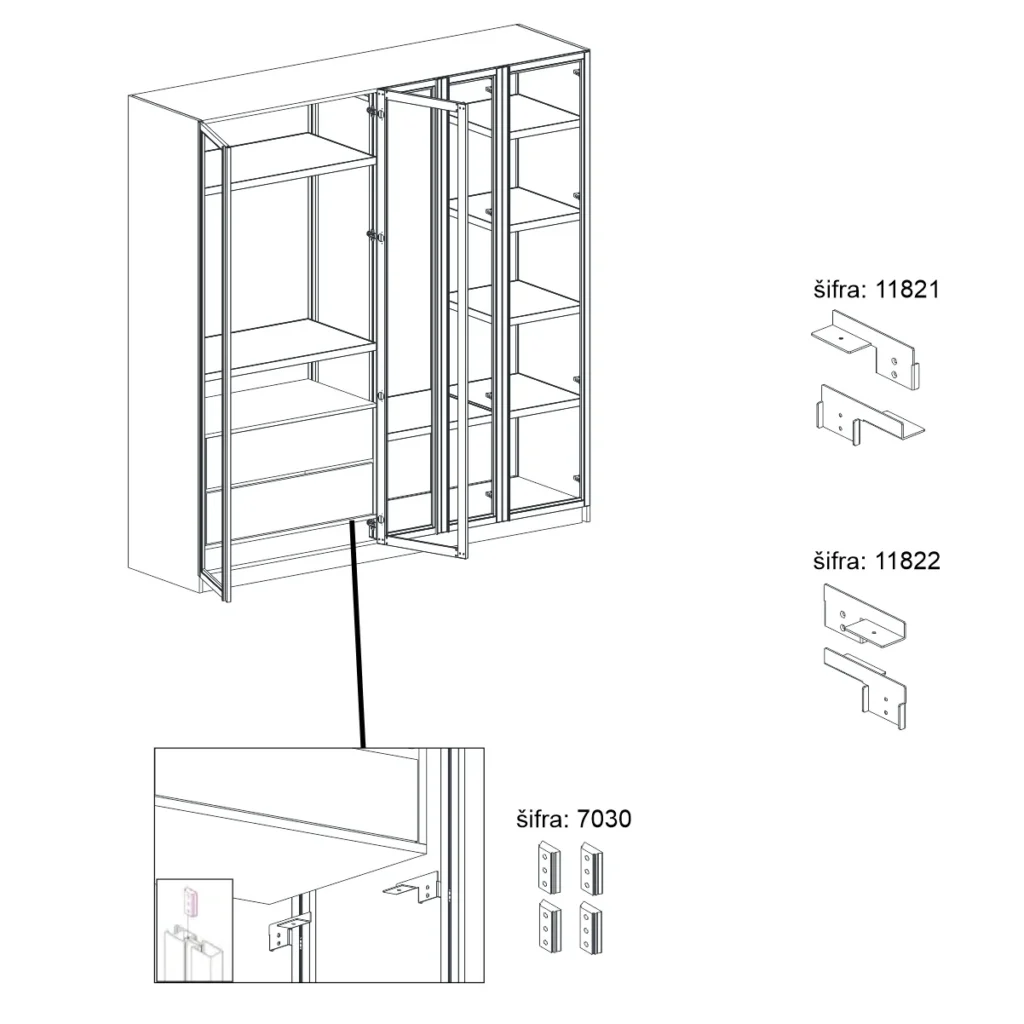 UPGS podloška za vertikalu PVC