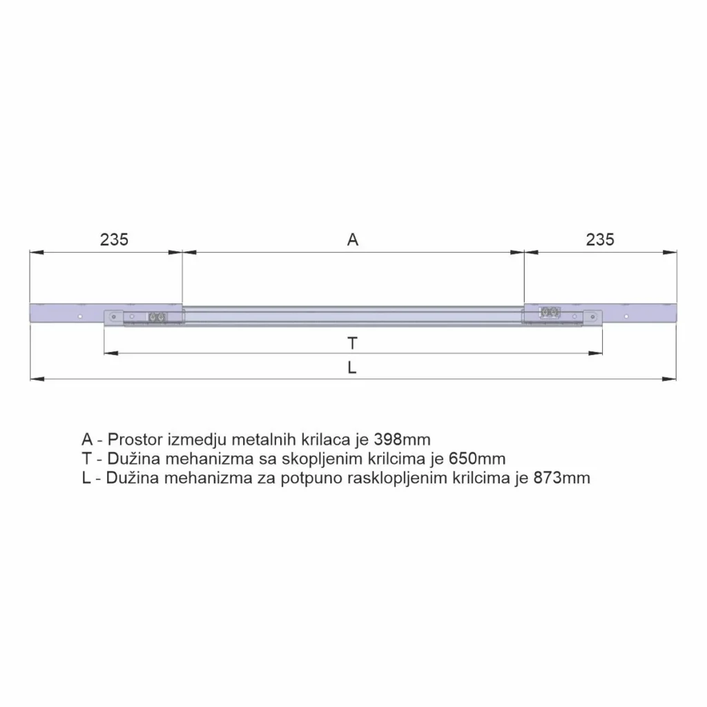 Rasklopni mehanizam za sto HMR 88