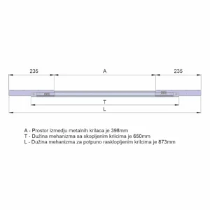 Rasklopni mehanizam za sto HMR 88