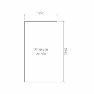 Panel-filc 9mm 242×122 sv.zel.