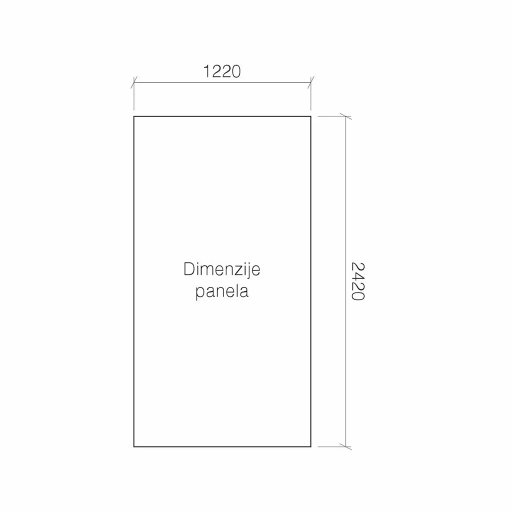 Panel-filc 9mm 242×122 t.sivi