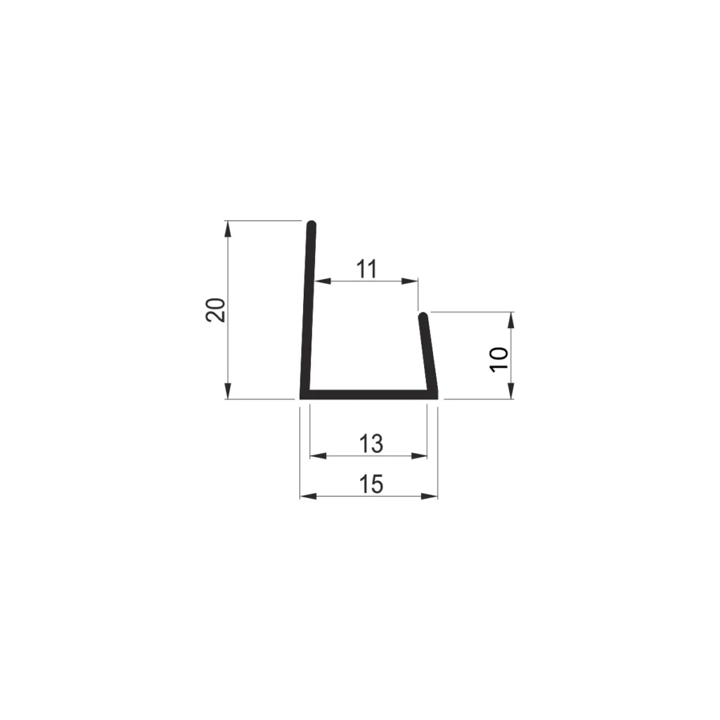 GRP profil za gips PVC-početni