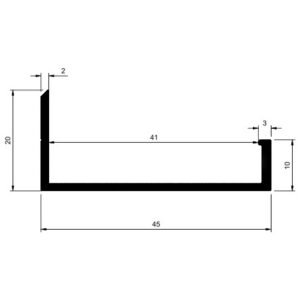 RU N 4510 nadgrad. ručica za frontove