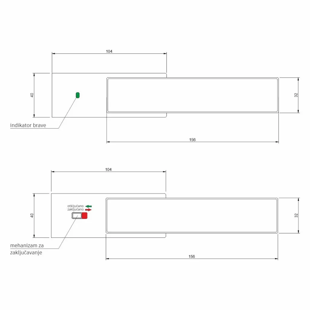 KV kvaka + brava Plane Crna