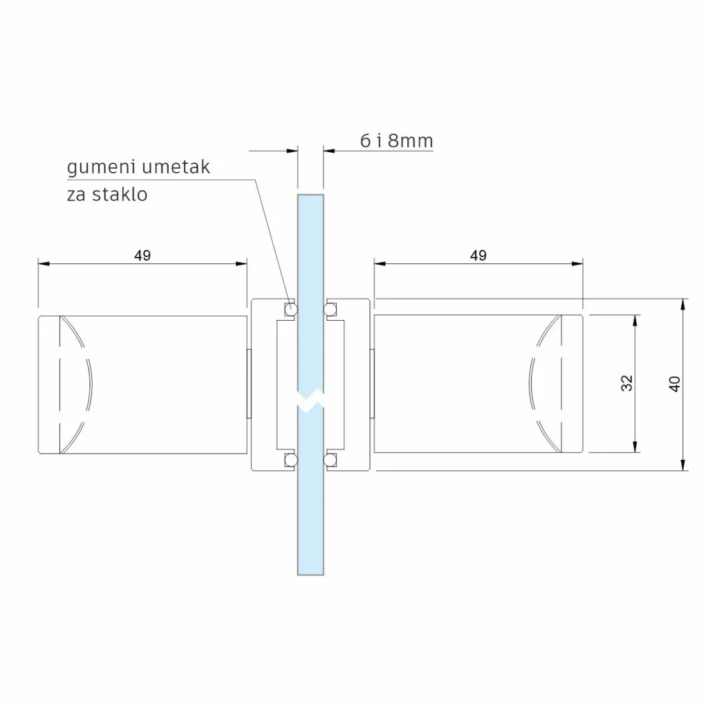 KV kvaka + brava Plane Crna