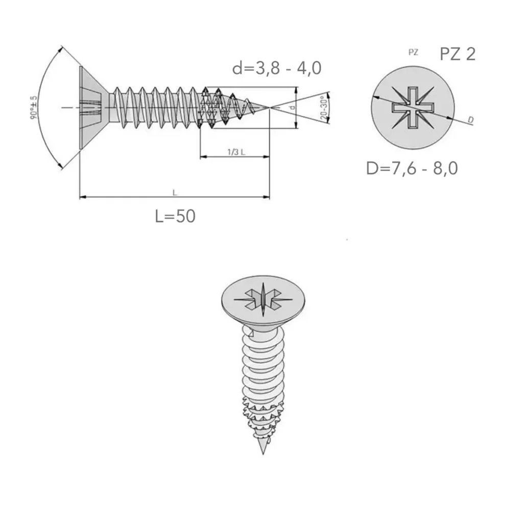 VIJAK 4X50 IRONFAST GTV