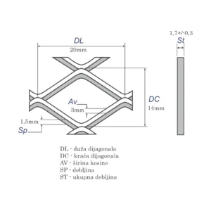 Mreža 100×300 SOHO čelik