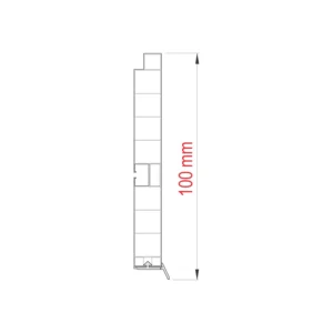 CN PVC cokla bela 10cm sjaj