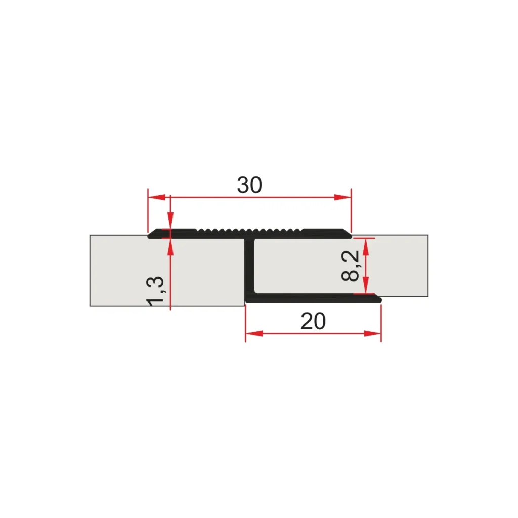 LIN 4338 SM L=3,00m al.profil