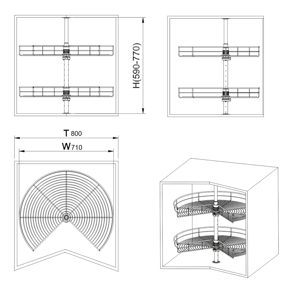 OŽE korpa 3/4 kr.D71 EL-80 HS