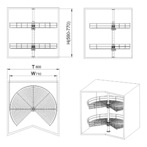 OŽE korpa 3/4 kr.D71 EL-80 HS