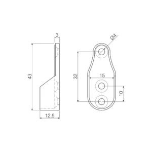 UP gar.šipka ov.nos.boč CR MS
