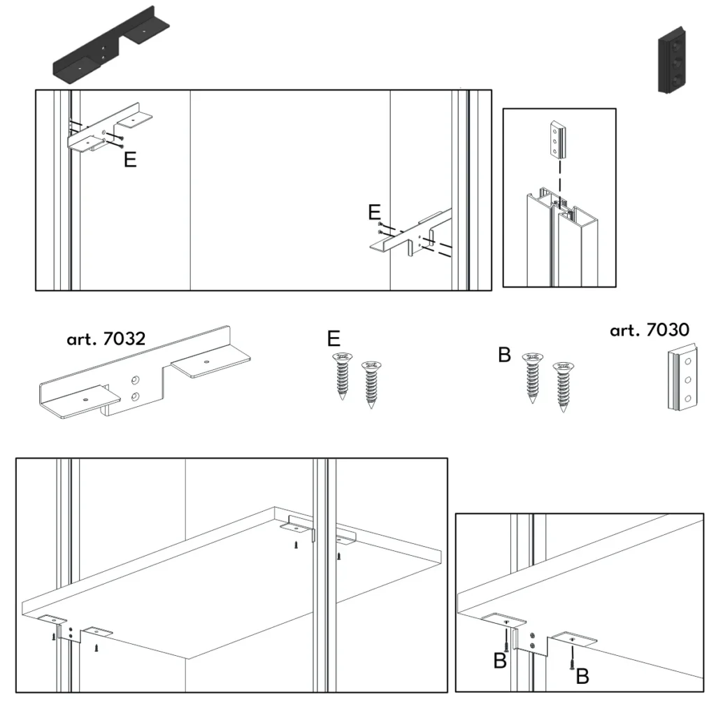 UPGS podloška za vertikalu PVC