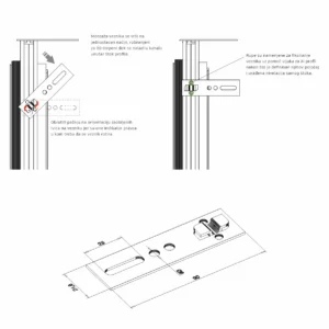 VŠ štok skriveni 55mm žabica