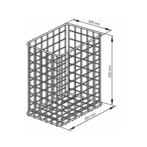 OŽE žič.korpa za veš 400/B MO