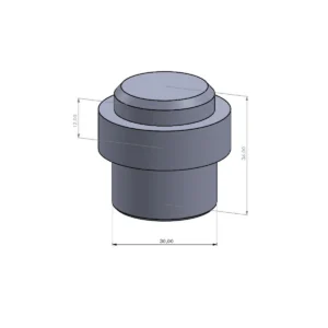 VO Odbojnik fi30 CRNI-36mm MT