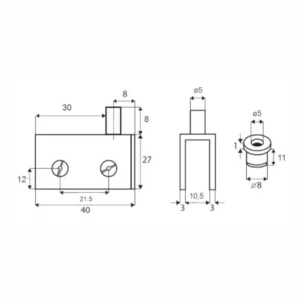 SI šarka za staklo PIVOT hrom