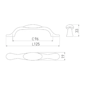 ORN N  96 ruč.porc.roze cvet