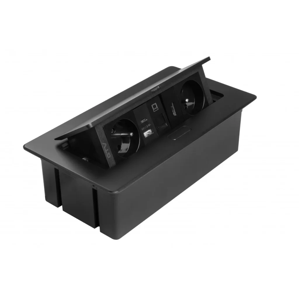 OU utič.MULTISOFT 2x,HDMI crna