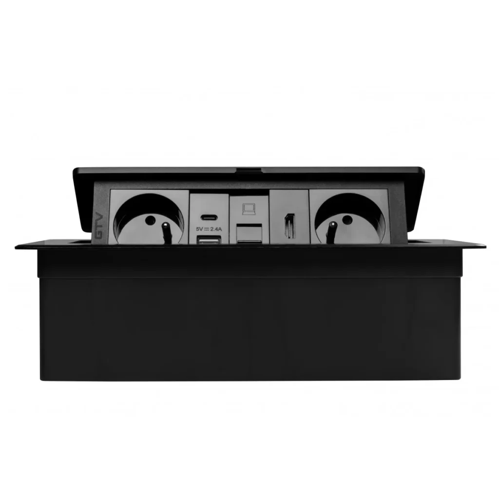 OU utič.MULTISOFT 2x,HDMI crna