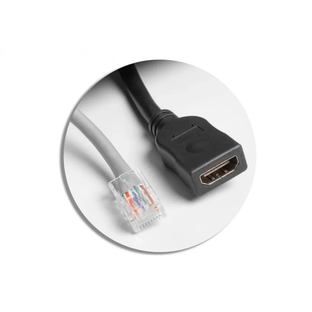 OU utič.MULTISOFT 2x,HDMI bela