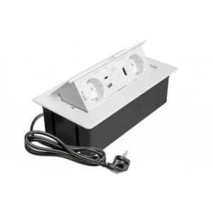 OU utič.MULTISOFT 2x,HDMI bela