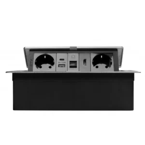 OU utič.MULTISOFT 2x,HDMI siva