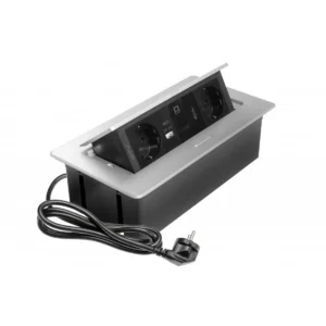 OU utič.MULTISOFT 2x,HDMI siva