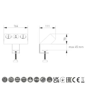OU utič.SOFITO inox GTV