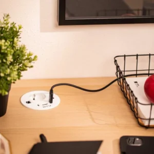 OU utič.RONDO 1xšuko bela GTV